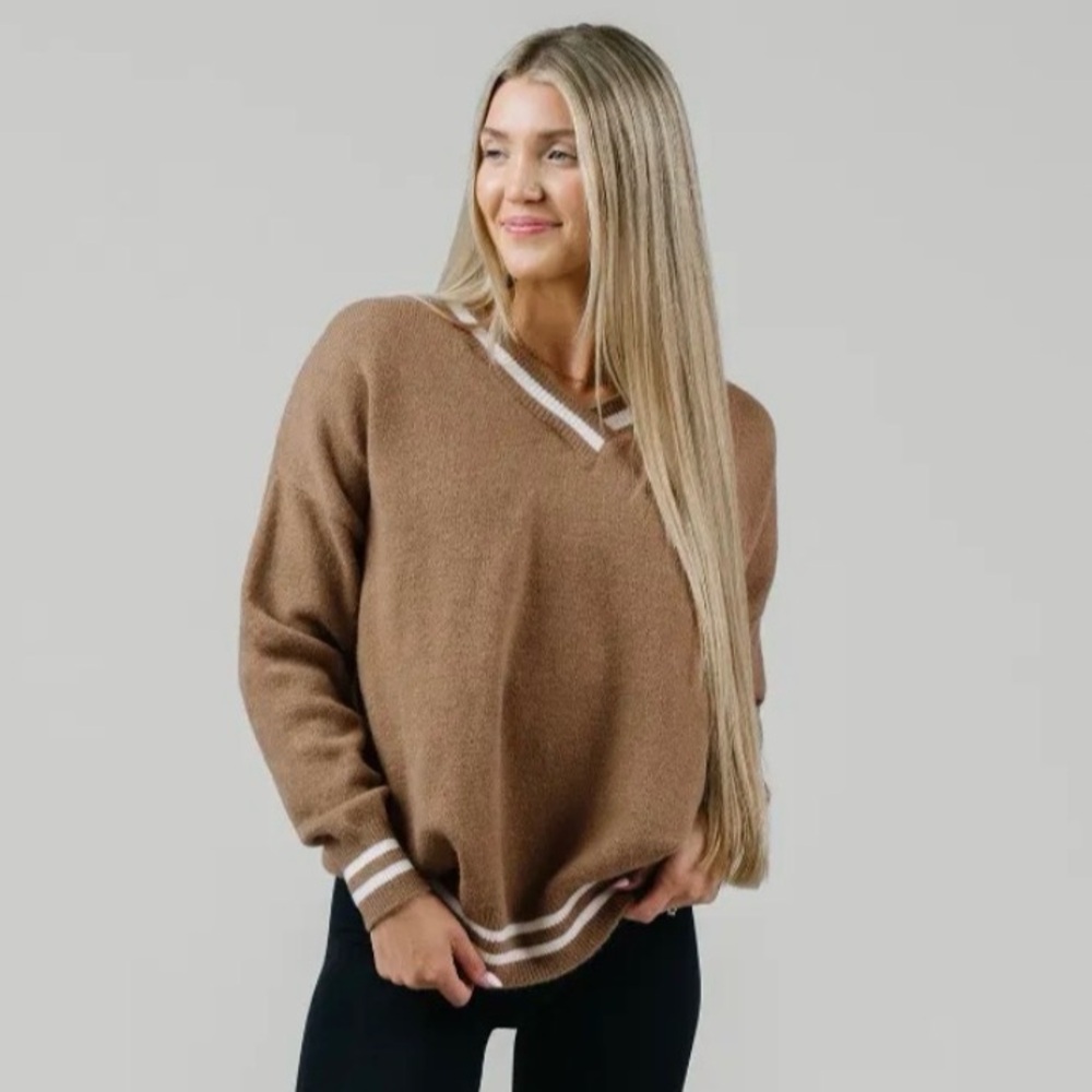 🌙ZYIA Soft Brown Faye Sweater